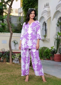 Shobhit shobhit Women Viscose Rayon Kurti Palazzo Set - XL