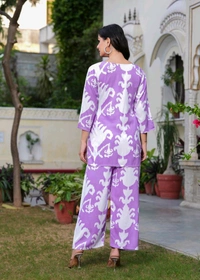Shobhit shobhit Women Viscose Rayon Kurti Palazzo Set - XL