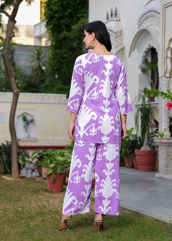 Shobhit shobhit Women Viscose Rayon Kurti Palazzo Set - XL