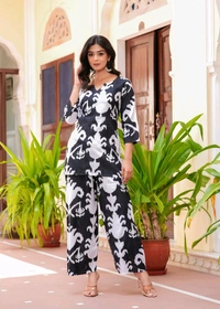 Shobhit shobhit Women Viscose Rayon Kurti Palazzo Set - XXL