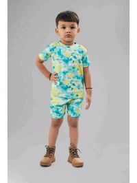 ASTYLOR Pack of 1 Unisex Cotton Blend T-Shirts & Shorts Set - 6-12 Months