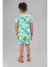 ASTYLOR Pack of 1 Unisex Cotton Blend T-Shirts & Shorts Set - 1-2 Years