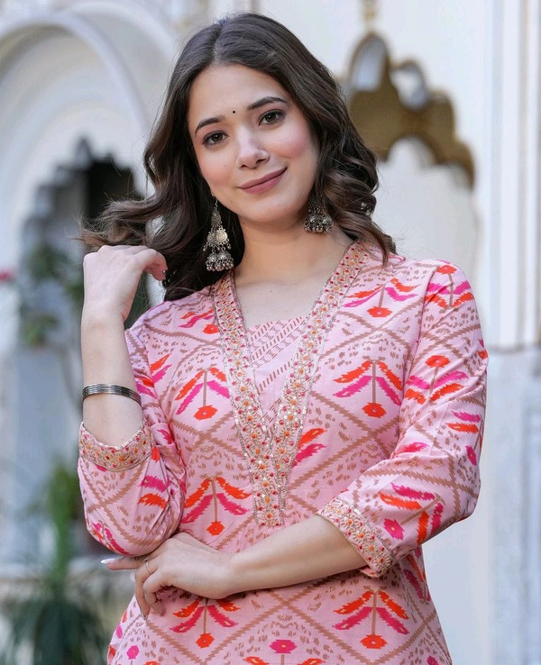 KJFAB Women Kurta Pant Set - M