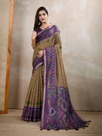 PAMPER YOURSELF Floral Silk Blend Saree