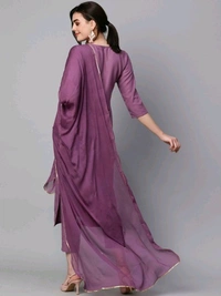 Zinariya Fab Self Design Kurta, Salwar & Dupatta Set - S