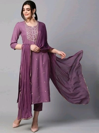 Zinariya Fab Self Design Kurta, Salwar & Dupatta Set - XXL