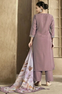 GAUNKICREATION
Women Viscose Rayon Kurta Pant Dupatta Set - L