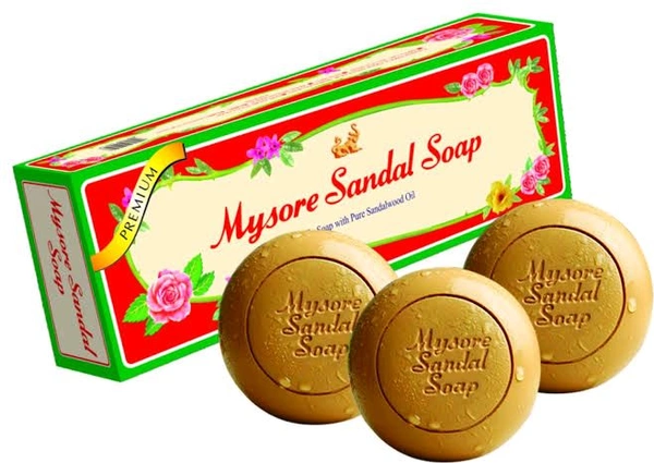 Mysore Sandle Soap - 450gm (125gm X 3Pc)
