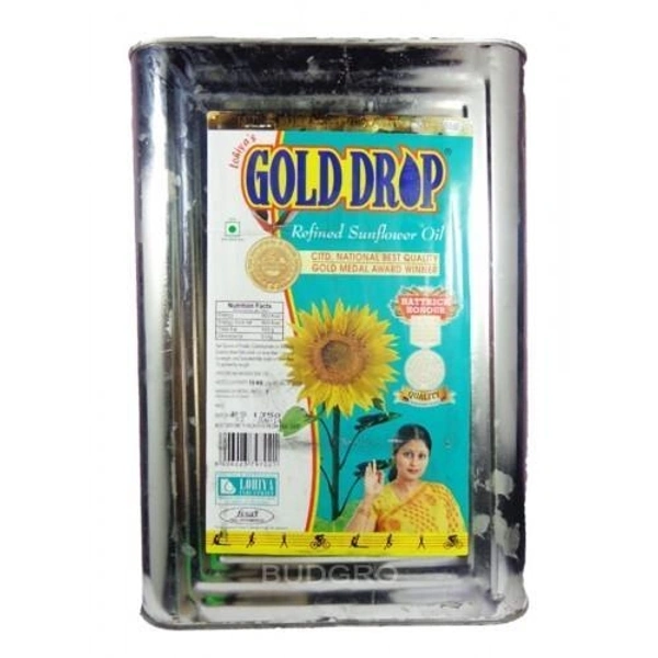 Gold Drop Sunflower Oil - 15Kg Tin