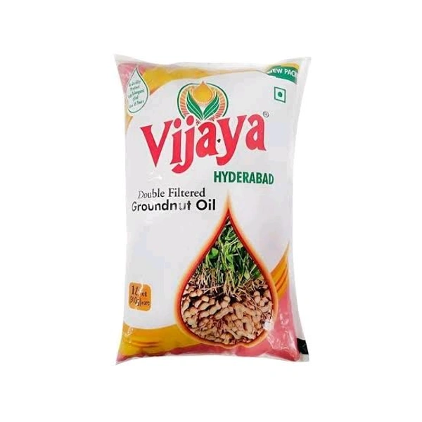 Vijaya Groundnut Oil - 1Lr. Pack