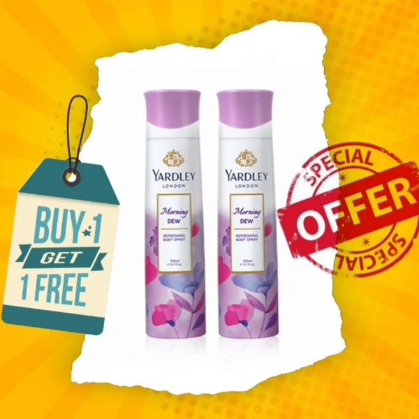 Yardley Morning Dew Buy 1 Get 1 Free - 150ml