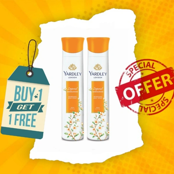 Yardley Imperial Sandalwood Buy 1 Get 1 Free - 150ml