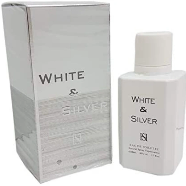 White And Silver Arabic Perfume - 100ml