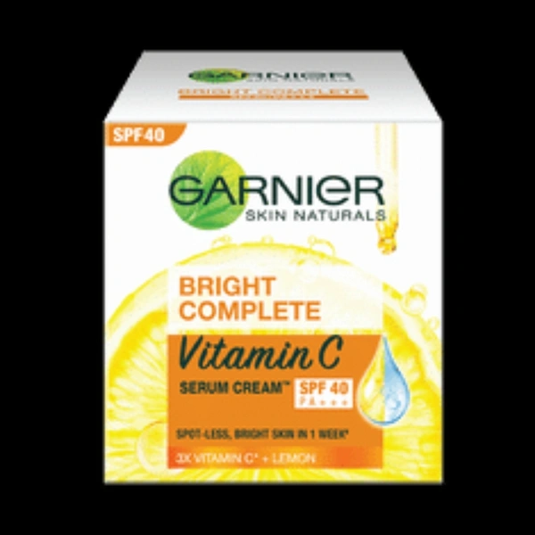 Garnier Bright Complete Vitamin C Serum Cream SPF 40 PA+++ - 45g