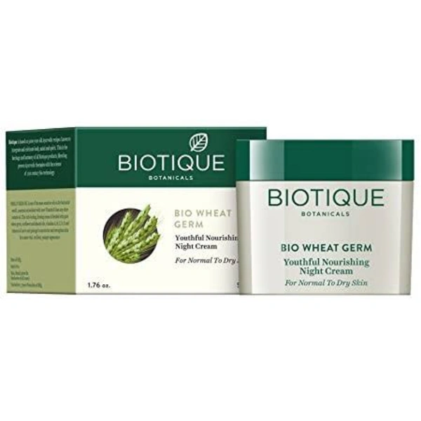 Biotique Bio Wheatgerm Night Cream - 50g