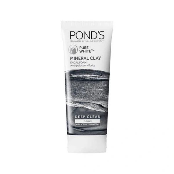 Pond's Pure Detox Mineral Clay Facial Foam Face Wash - 90g