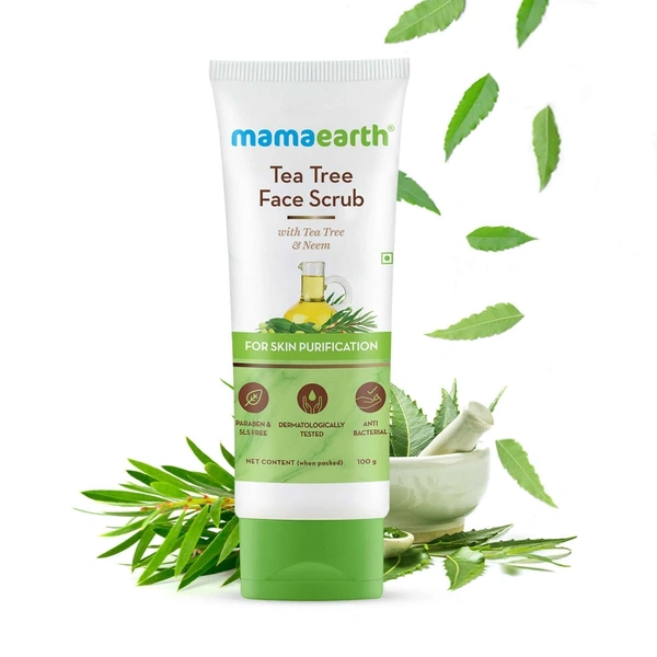 MamaEarth Tea Tree Face Scrub - 100g