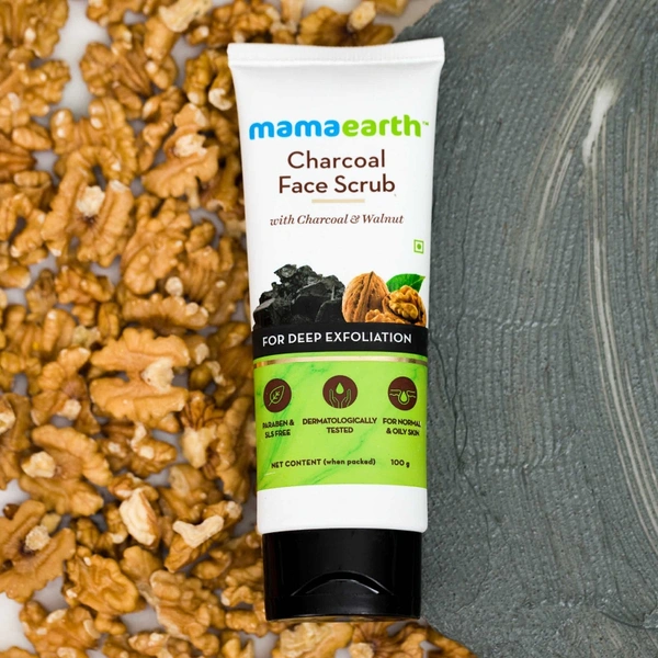 MamaEarth Charcoal Face Scrub - 100g
