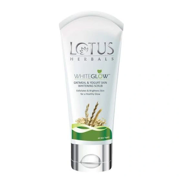 Lotus White Glow Oatmeal & Yogurt Skin Whitening Scrub - 100g