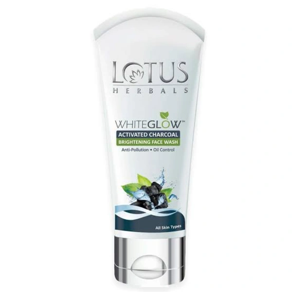 Lotus White Glow Activated Charcoal Brightnening Face Wash - 50g