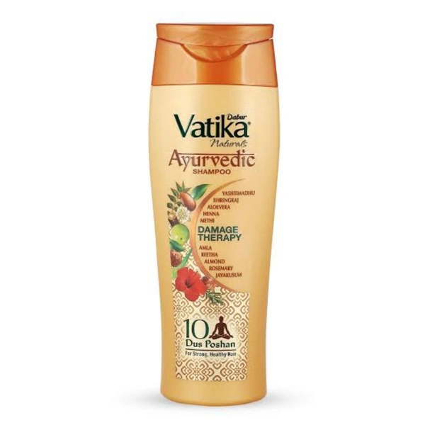 Vatika Ayurvedic Damage Therapy Shampoo - 180ml