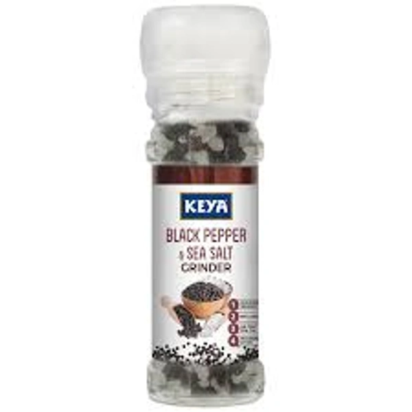 Keya Black Pepper & Sea Salt Grinder - 100g