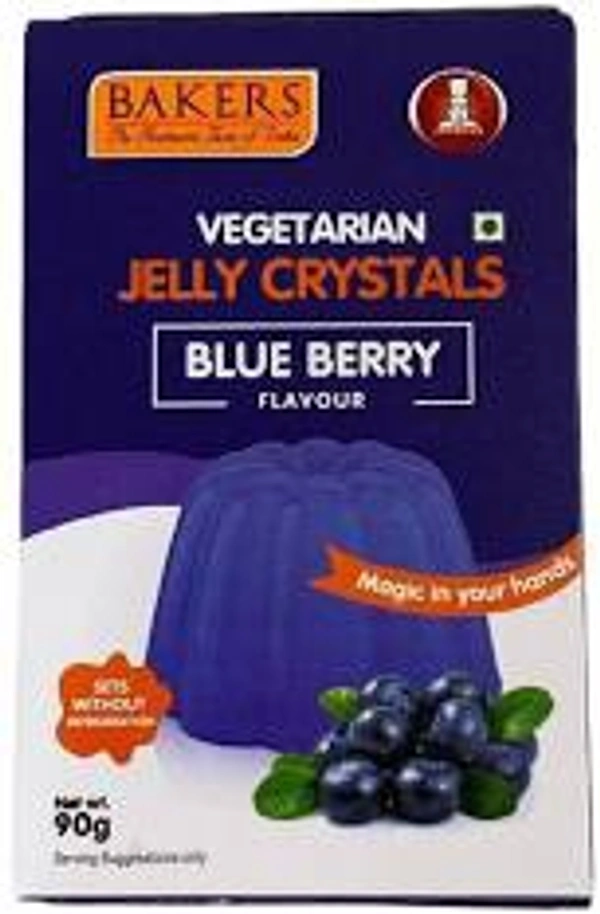 Bakers Blue Berry Vegetarian Jelly Crystals - 90g