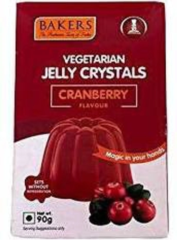 Bakers Cranberry Vegetarian Jelly Crystals - 90g
