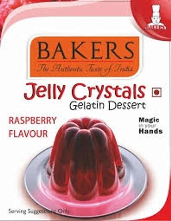 Bakers Raspberry Vegetarian Jelly Crystals - 90g