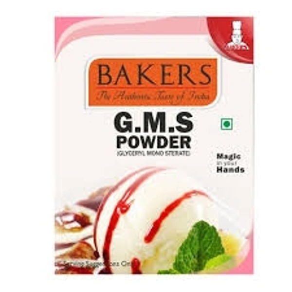 Bakers GMS Powder (Glycerin Mono Sterate)  - 50g
