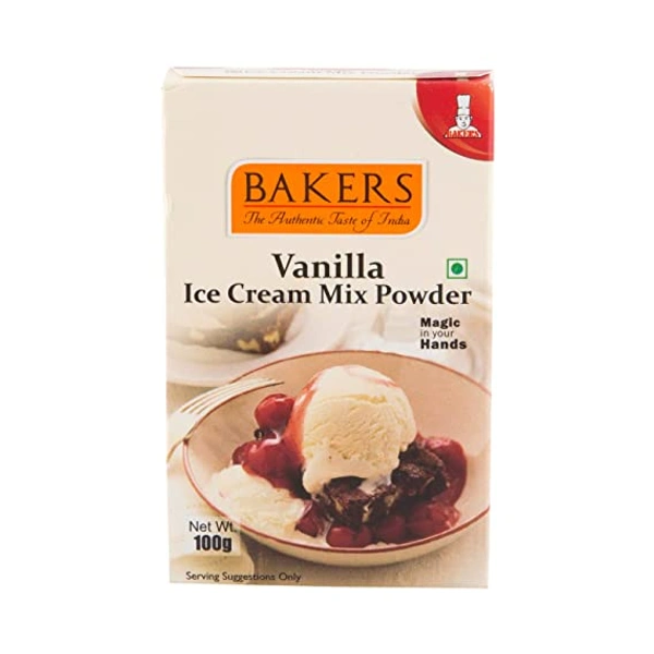Bakers vanilla Icecream Mix Powder - 100g