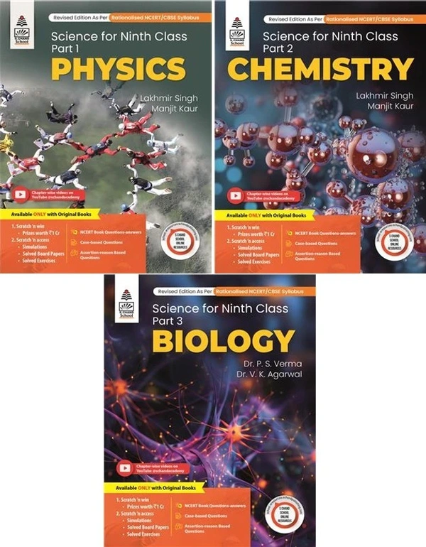  Lakhmir Singh’s Science – Class 9 (Physics, Chemistry & Biology)