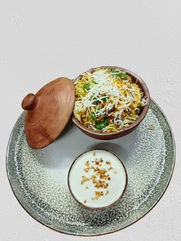Veg Biryani with Veg. Raita