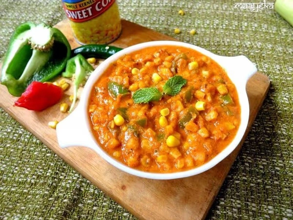Corn Capsicum Masala