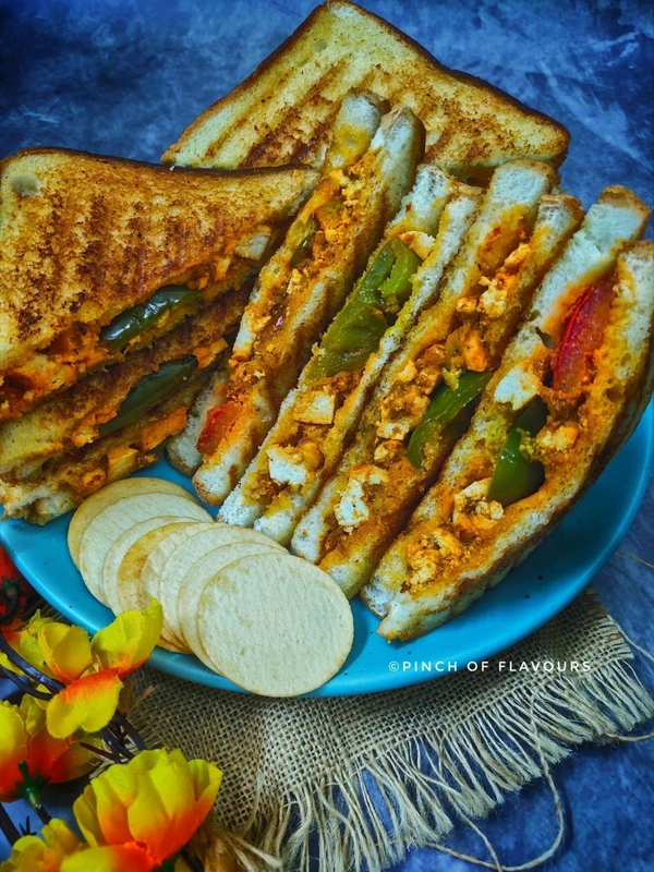 Paneer Tikka Sandwich (4Pc)