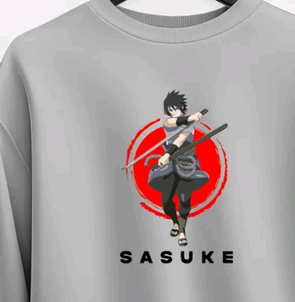 Gamaliel  Sasuke Anime Sweatshirt  - Silver Chalice, M
