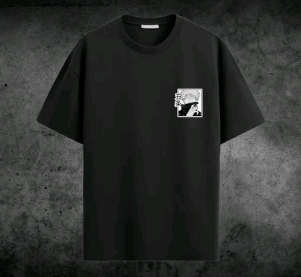 Gamaliel Gojo Satoru Oversized T-shirts  - Black, M