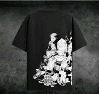 Gamaliel Anime Sukuna Oversized T-shirts - Black, S
