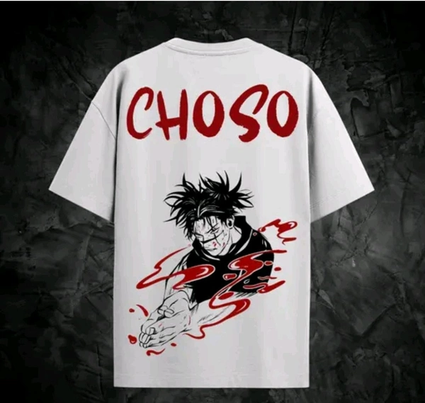 Gamaliel  Men's Cotton Oversized T-SHIRTS (Anime) - Black, M