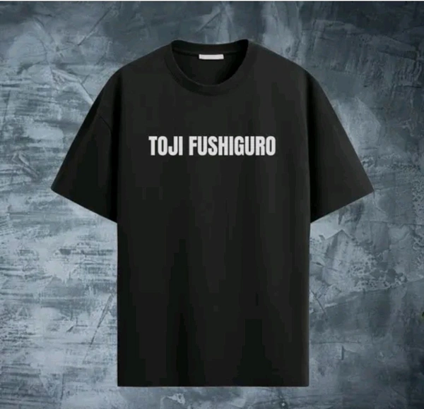 Gamaliel  Anime T Shirt  Toji Fushiguro Oversized  - Black, XXL