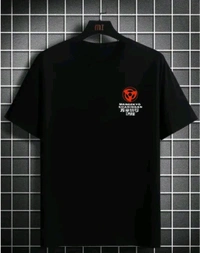 Oversized Anime T-shirts  - Black, Xl