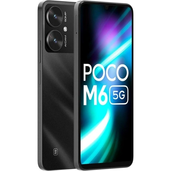 POCO M6 5G Android Mobile - 64 GB, Galactic Black, New