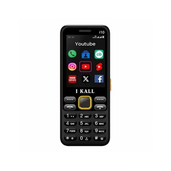 IKALL I10 4G Keypad Phone - Black, New