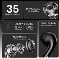 boAt Airdopes 101v2 Earbuds - Pitch Black, New