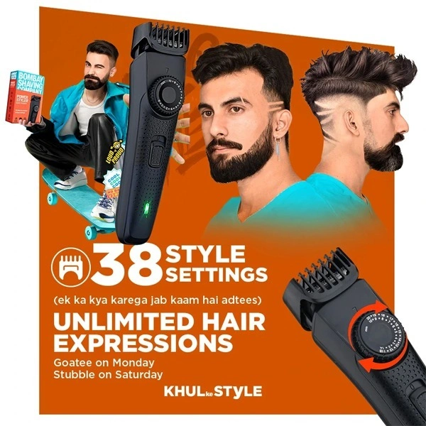 Bombay Shaving Company Power Styler Beard Trimmer - Black, New