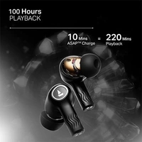 boAt Nirvana Crystl Wireless Earbuds - Quantum black - Black, New