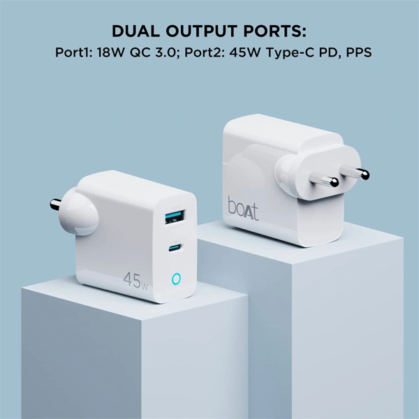 boAt 45W WCD QCPD Power Quick Charger