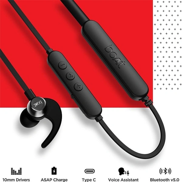 boAt Rockerz 258 Pro Plus Bluetooth Neckband-Black - Black, New