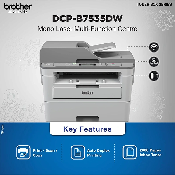 Brother DCP-B7500D Multi-Function Monochrome Laser Printer