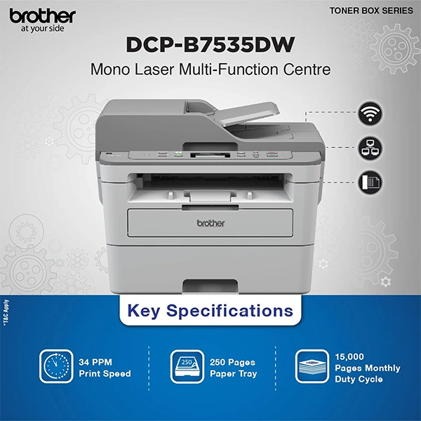Brother DCP-B7500D Multi-Function Monochrome Laser Printer